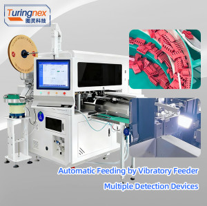 TR-CK02 Fully Automatic Single-Head Terminal Crimping, Housing Insertion and Sleeve Threading Machine