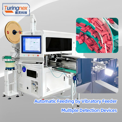 TR-CK02 Fully Automatic Single-Head Terminal Crimping, Housing Insertion and Sleeve Threading Machine