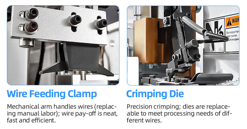 TR-3002 fully automatic three-in-one crimping terminal machine