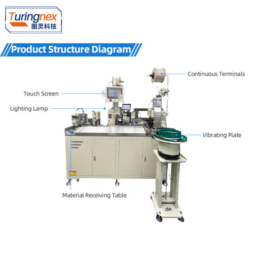 TR-HT02 Full-Automatic Terminal Crimping Machine with Sheath and Heat-Shrinkable Tube Insertion