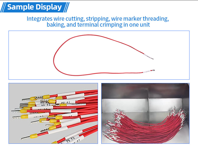 TR-3001 double-head 4T heat shrinkable tube terminal machine
