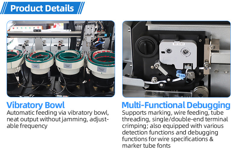 TR-3001 double-head 4T heat shrinkable tube terminal machine