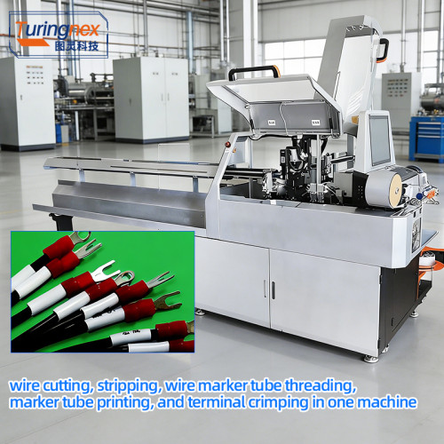 TR-CG01 Automatic Double-Head Wire Marker Tube Crimping Machine