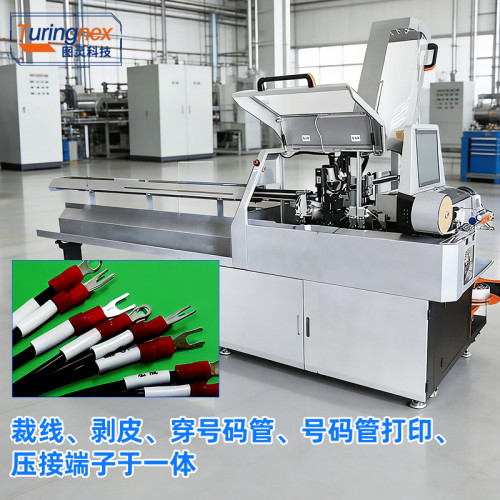 TR-CG01 全自动双头穿号码管端子机