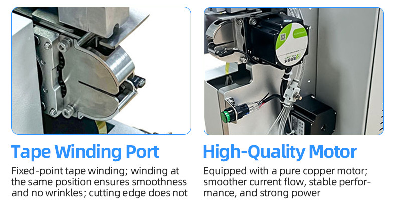 TR-J5 semi-automatic 85mm wide point tape wrapping machine