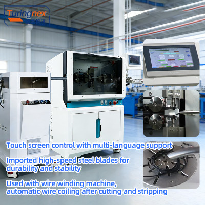 TR-603HY Large Square Computerized Wire Stripping Machine+ Wire Winding Machine