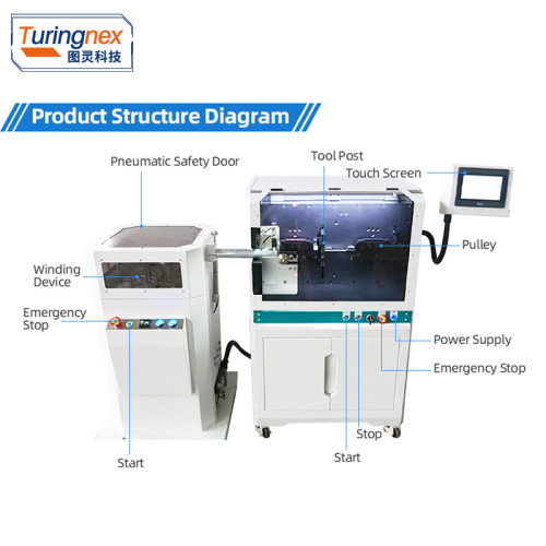 TR-603HY Large Square Computerized Wire Stripping Machine+ Wire Winding Machine