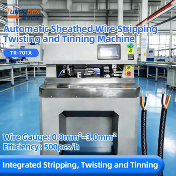 TR-701X Automatic Sheathed Wire Stripping, Twisting and Tinning Machine