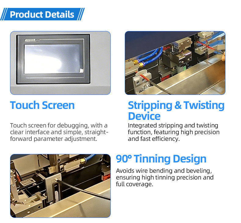  TR-901 Sheath Thread Stripping 200 Tinning Terminal Crimping Machine 