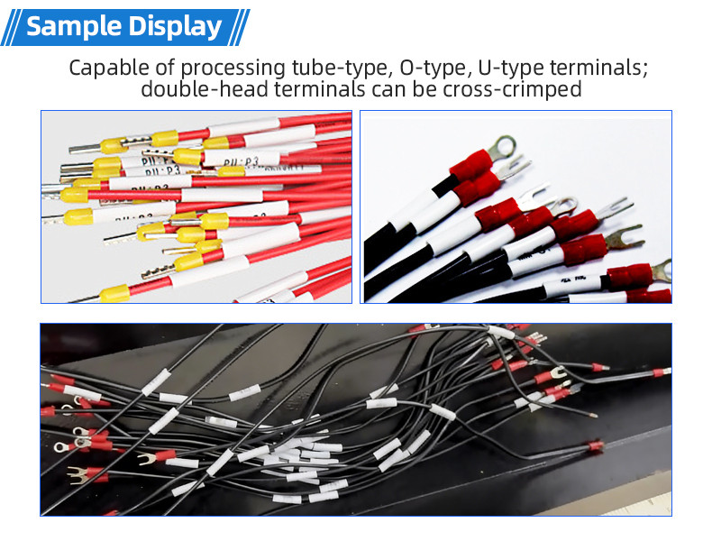 TR-3001 double-head 4T heat shrinkable tube terminal machine