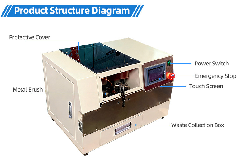 TR-315 Semi-auto Pneumatic Multi-cores Wire Stripping Machine