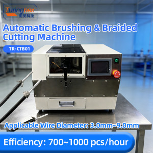 TR-CTB01 Automatic Brushing & Braided Cutting Machine
