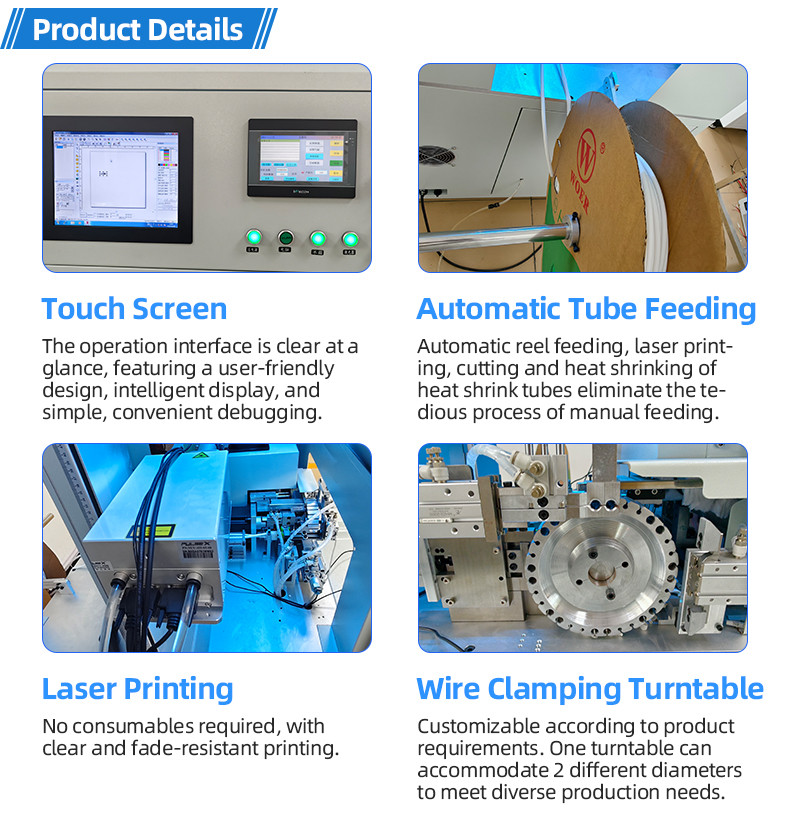 TR-500ST automatic all-in-one laser printing number tube heat shrinkable baking machine