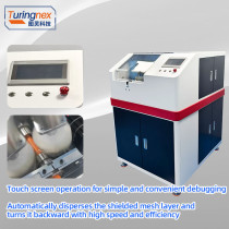 TR-035D Shielded Mesh Brushing, Turning & Cutting Machine