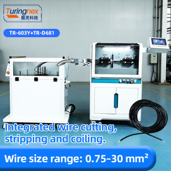TR-603Y Large Square Computerized Wire Stripping Machine+ Wire Winding Machine