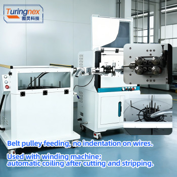 TR-603Y Large Square Computerized Wire Stripping Machine+ Wire Winding Machine