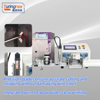 TR-1270+P Fully Automatic Computerized Inkjet Marking & Wire Stripping Machine（Wire stripping range: 0.1-6 mm²）