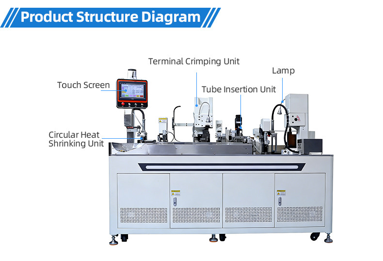 TR-3001 double-head 4T heat shrinkable tube terminal machine