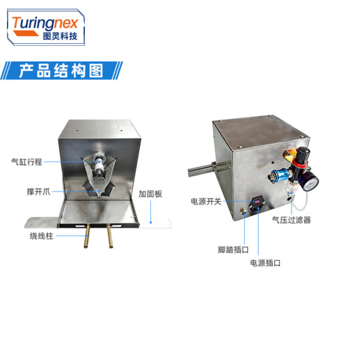 TR-214 Semi-auto Coil Sleeve Apron Opening Machine