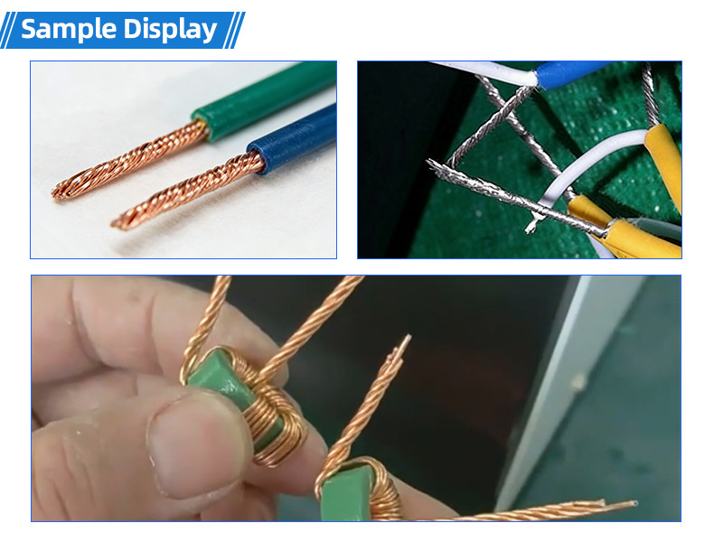 TR-3001 double-head 4T heat shrinkable tube terminal machine