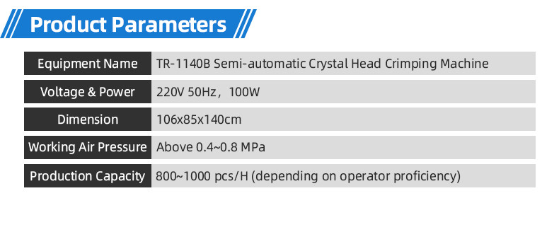 TR-3001 double-head 4T heat shrinkable tube terminal machine