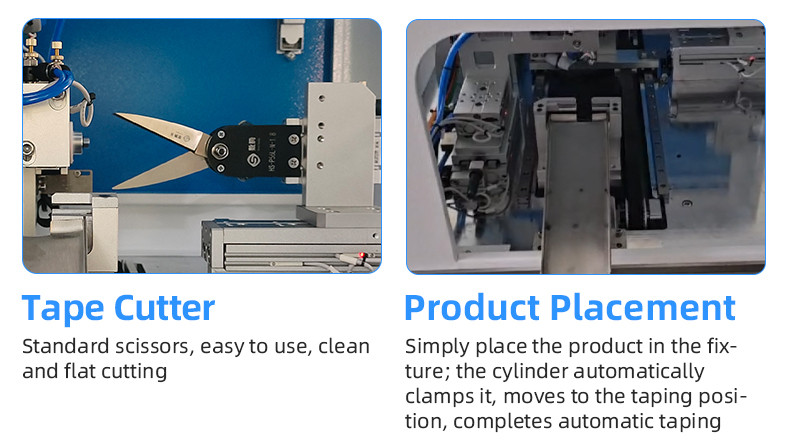 TR-J5 semi-automatic 85mm wide point tape wrapping machine