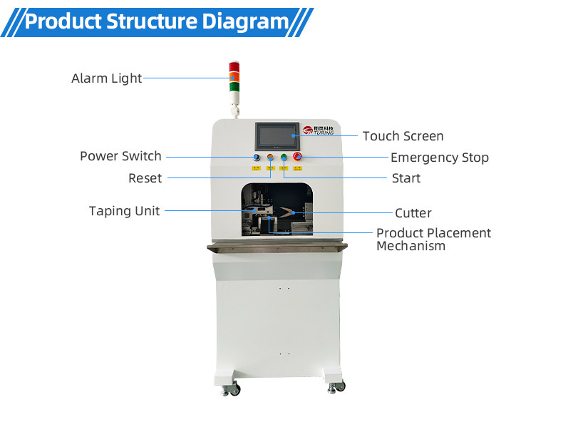 TR-J5 semi-automatic 85mm wide point tape wrapping machine