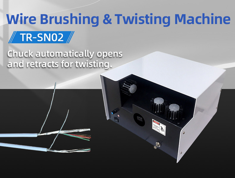 TR-3001 double-head 4T heat shrinkable tube terminal machine