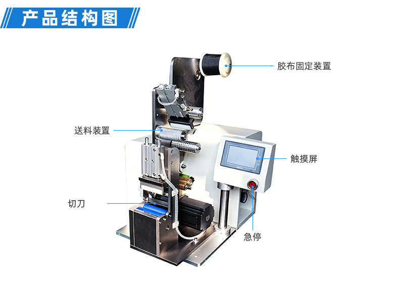TR-J5半自动85mm宽点缠胶布机