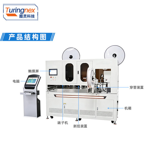 TR-2525+S 全自动双头穿号码管端子机（线径范围：AWG22#~AWG14#）