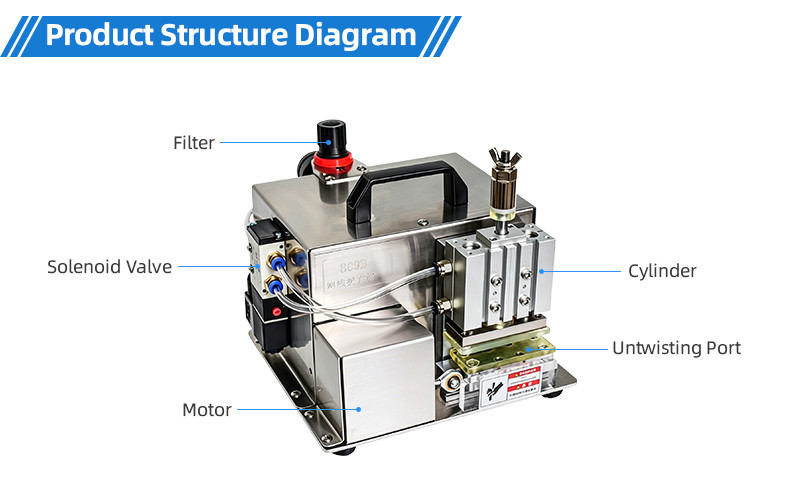 TR-3001 double-head 4T heat shrinkable tube terminal machine