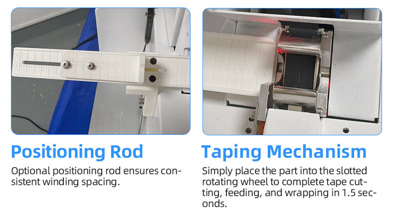 TR-J5 semi-automatic 85mm wide point tape wrapping machine