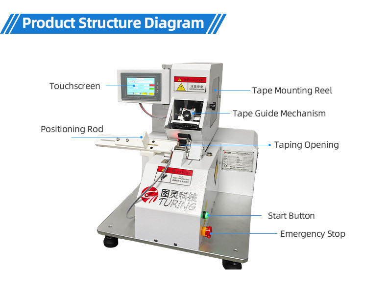 TR-J5 semi-automatic 85mm wide point tape wrapping machine