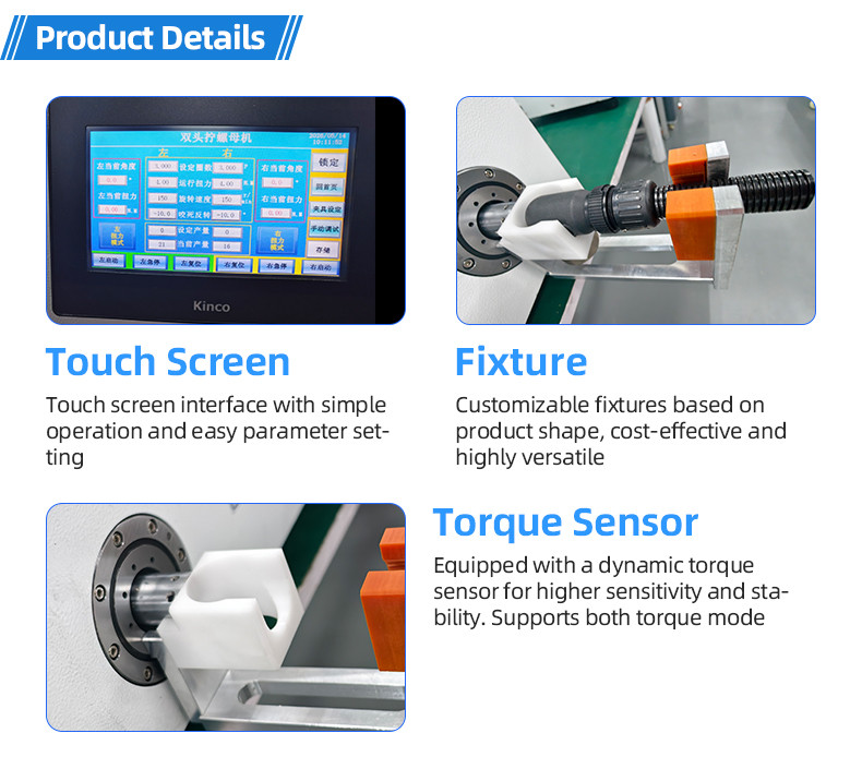 TR-388DZ Fully automatic double-head crimping enadouble-head inserting shellsingle-head threading hydrant machine