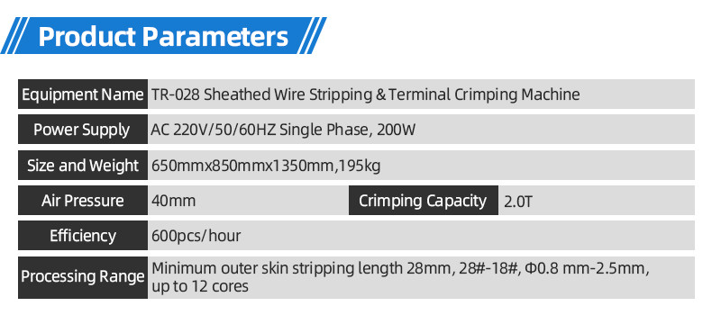 TR-HY21 Semi-Auto Aviation Pin Terminal Crimping Machine