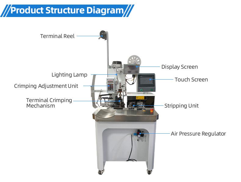 TR-HY21 Semi-Auto Aviation Pin Terminal Crimping Machine