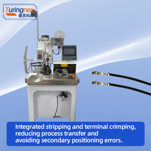 TR-028 Sheathed Wire Stripping & Terminal Crimping Machine