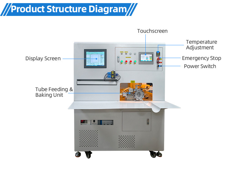 TR-500ST automatic all-in-one laser printing number tube heat shrinkable baking machine