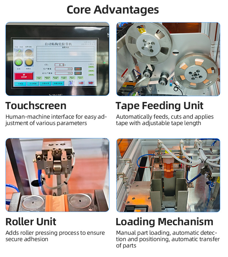 TR-J5 semi-automatic 85mm wide point tape wrapping machine