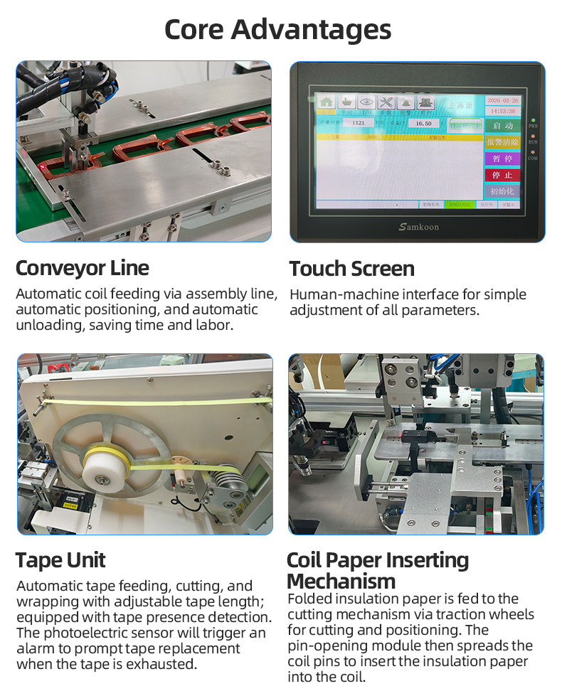 TR-J5 semi-automatic 85mm wide point tape wrapping machine