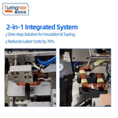 TR-KL04 Automatic Automotive Starter Coil Insulation Paper Inserting & Taping Machine