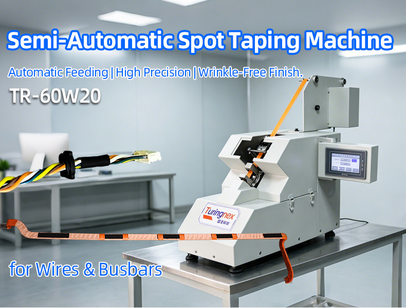 TR-J5 semi-automatic 85mm wide point tape wrapping machine