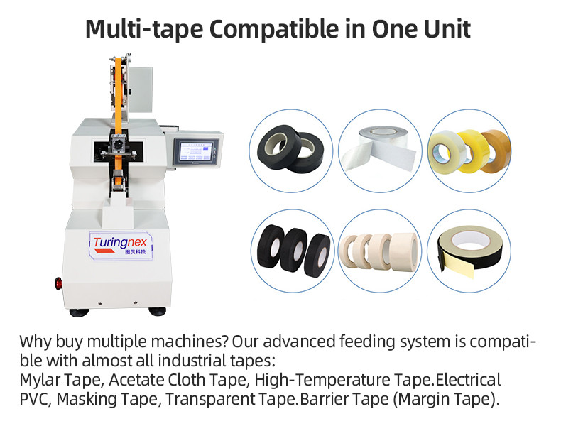 TR-J5 semi-automatic 85mm wide point tape wrapping machine