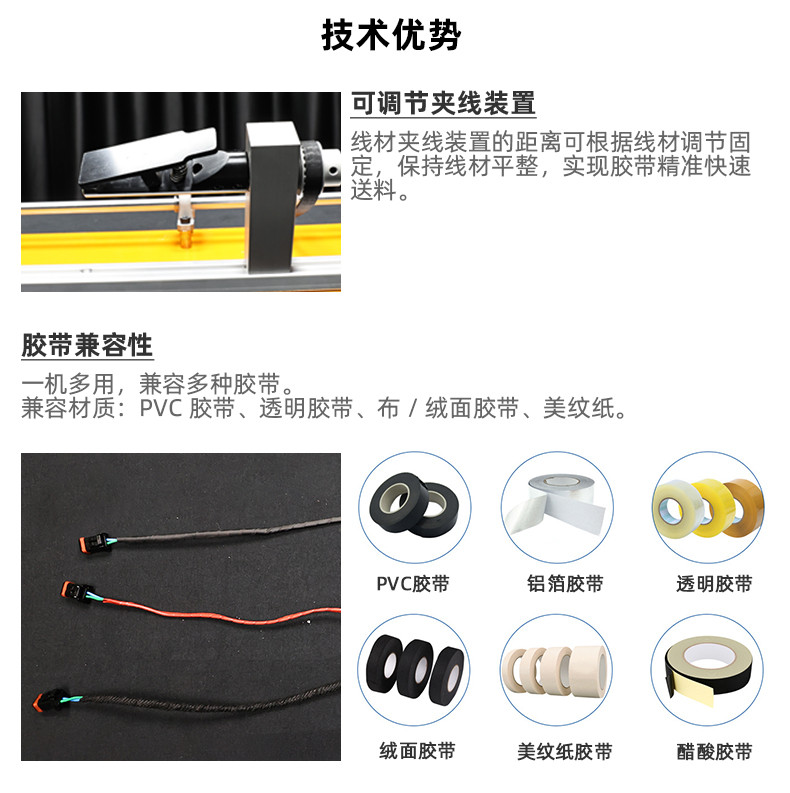 对绞缠胶布机