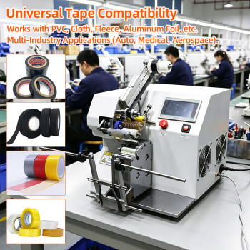 TR-201 Semi-Automatic Tape Wrapping Machine With Bottom Paper Positioning