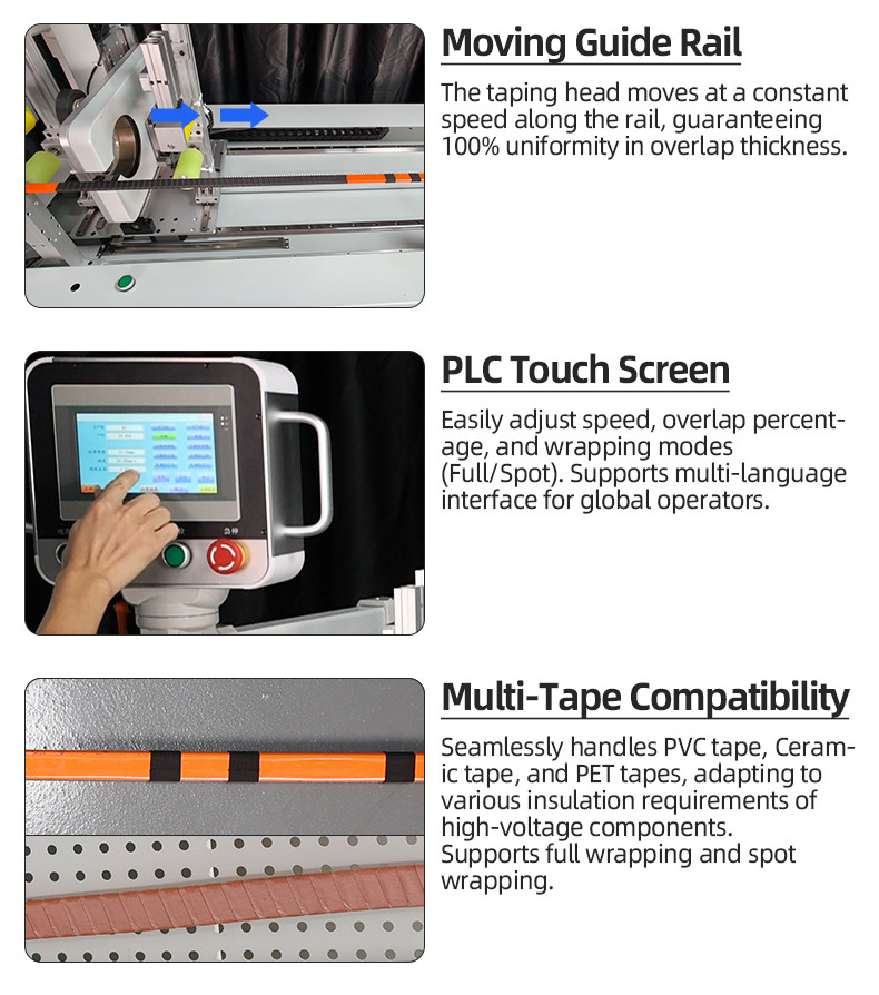 TR-308 new energy continuous tape wrapping machine