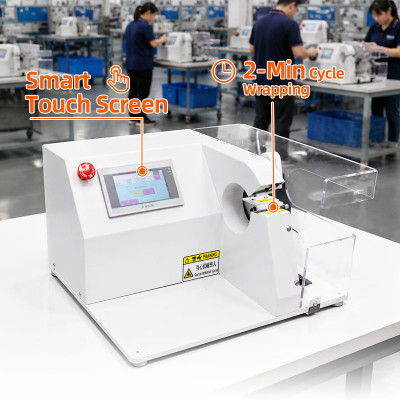 TR-303T Semi-auto Conventional Small Tape Wrapping Machine