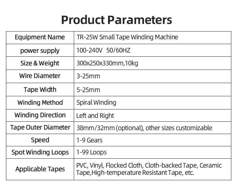 TR-303K Semi-automatic Single Pull Tape Wrapping Machine