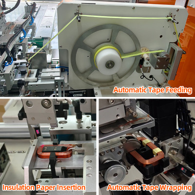 TR-KL04 Automatic Automotive Starter Coil Insulation Paper Inserting & Taping Machine