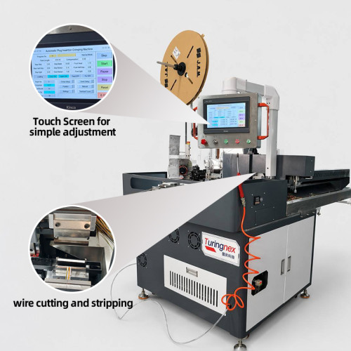 TR-FSS01 Fully Automatic Single-Head Multi-Hole Waterproof Plug Terminal Crimping Machine